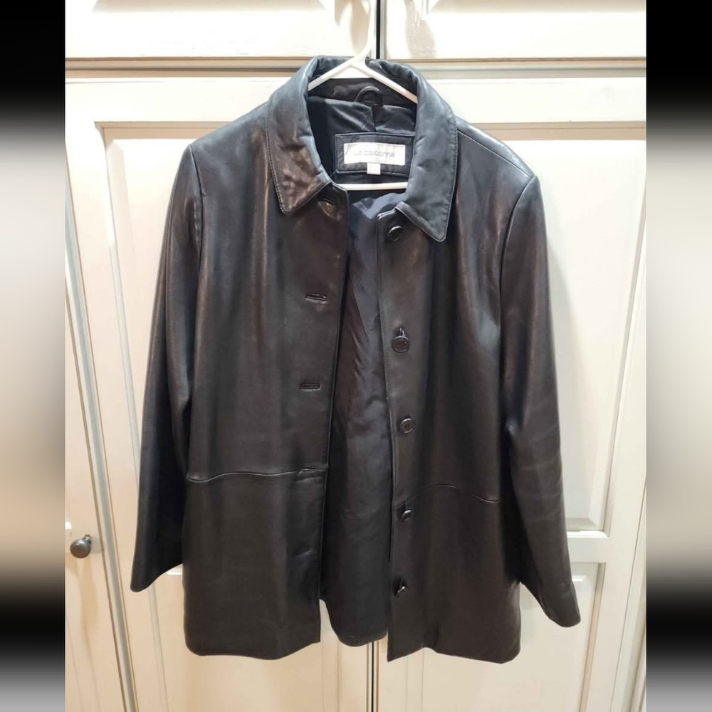 Liz Claiborne Lamb Leather Coat